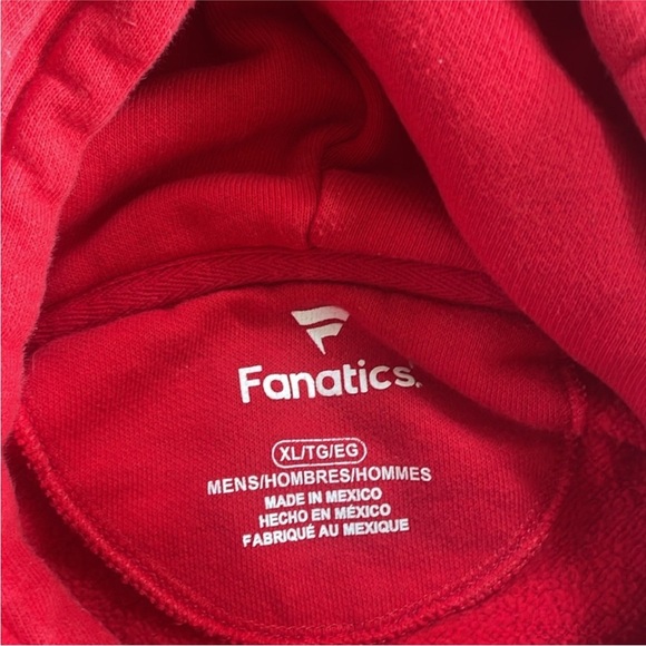 Fanatics University of Wisconsin Madison Badgers Red Hooded Sweatshirt Size XL. - Picture 4 of 5